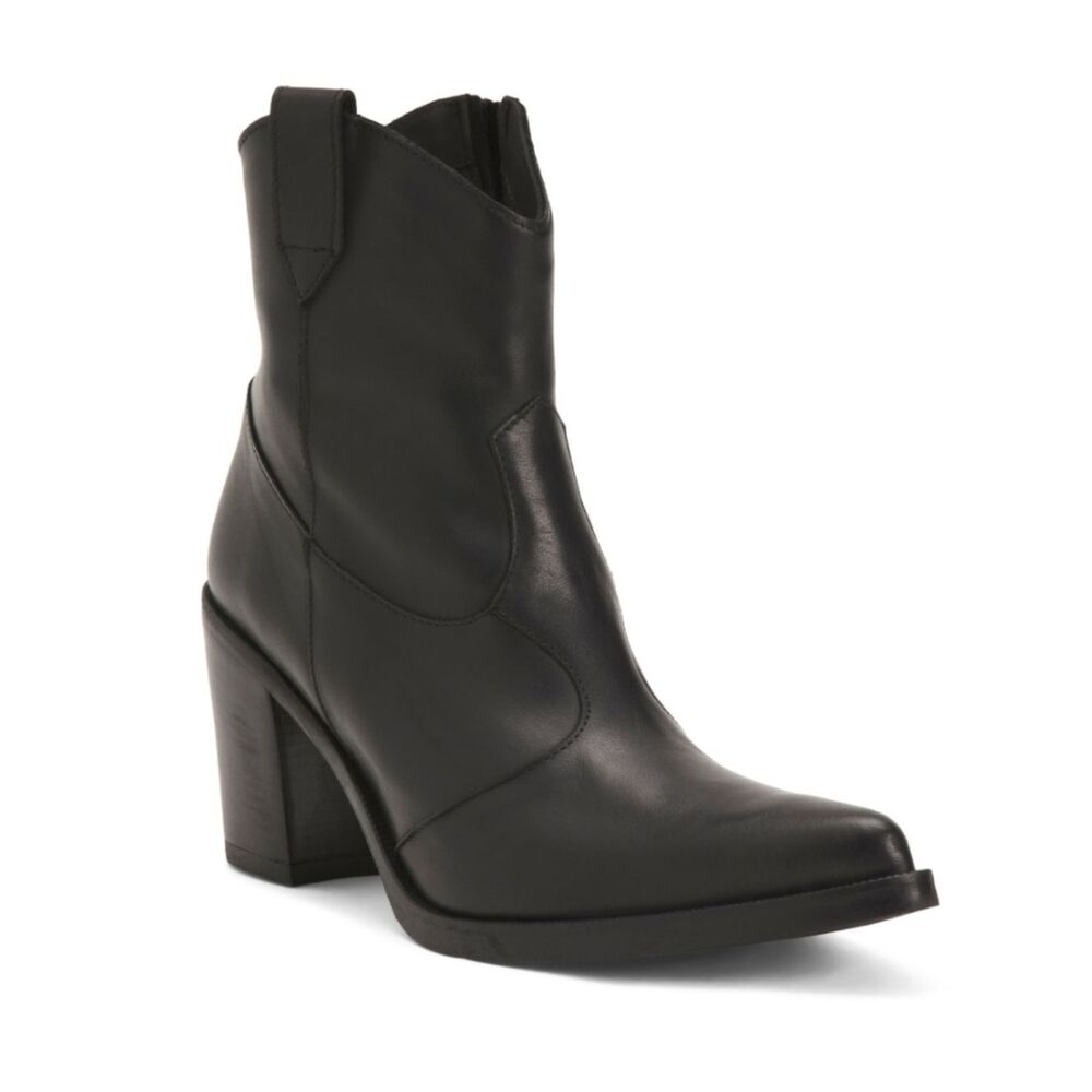🆕️🥾Emanuele Crasto Mid Shaft Boots, Made In Italy, Sz 9-1/2, Black